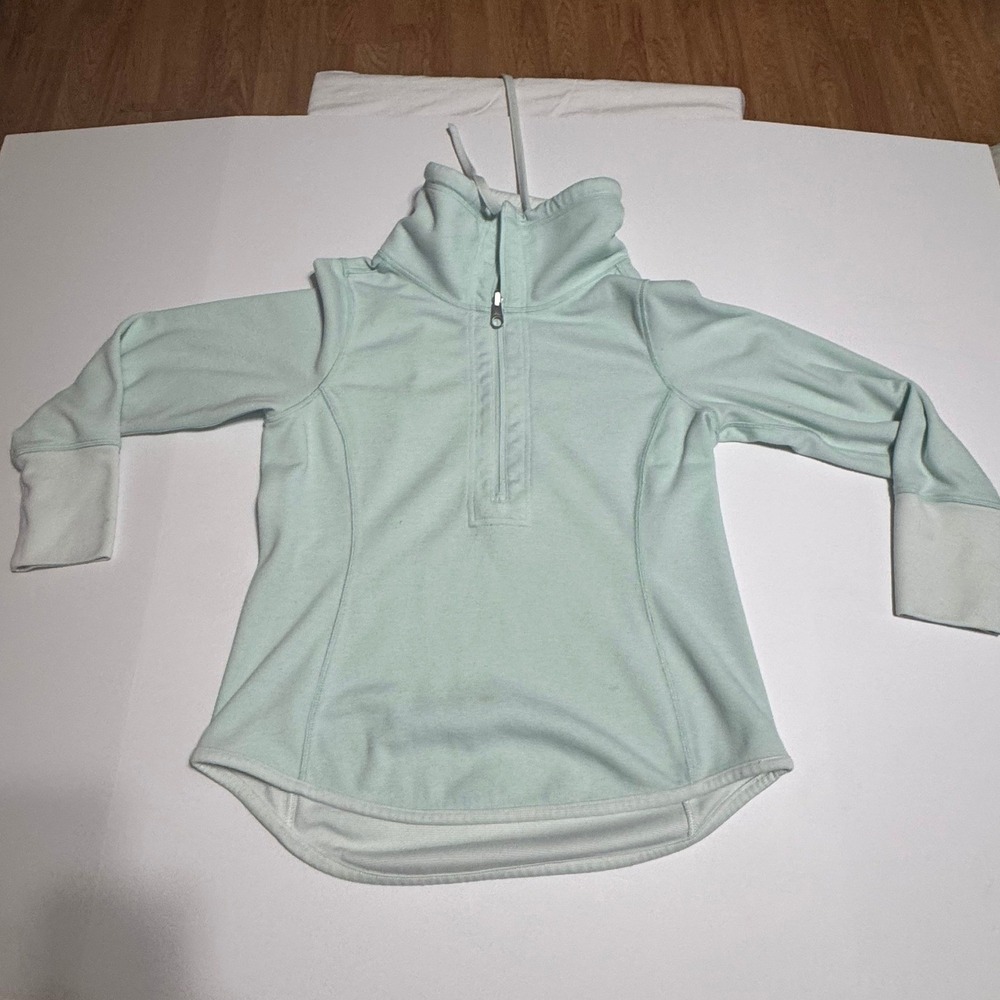 Tommy Bahama Reversible Quarter Zip Pullover Mint Green Sweatshirt Small